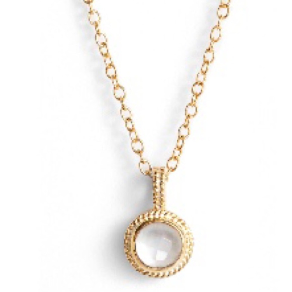 Anna Beck Mother of Pearl/Gold Pendent Necklace